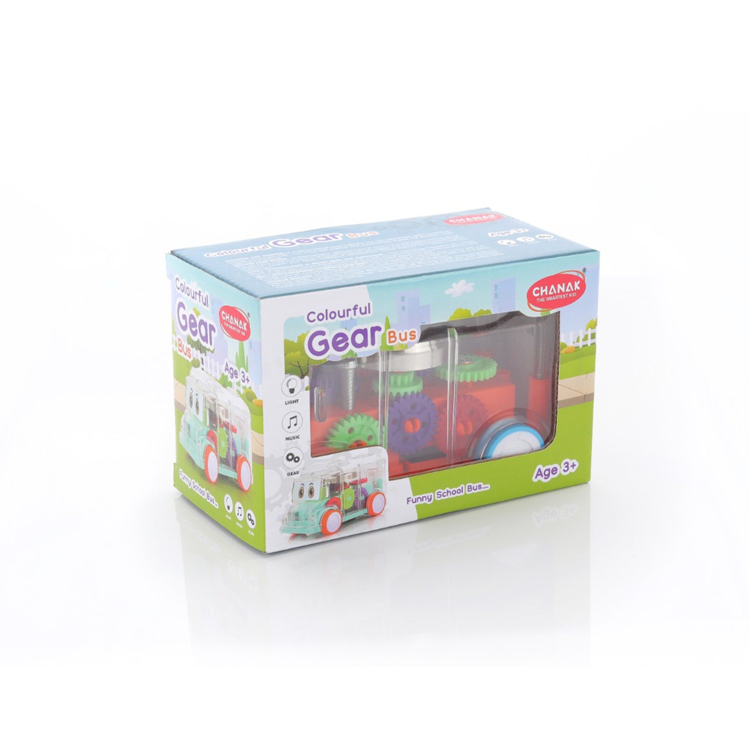 1996 Transparent Musical Mini School Bus Toy for Kids DeoDap 1996 Transparent Musical Mini School Bus Toy for Kids DeoDap